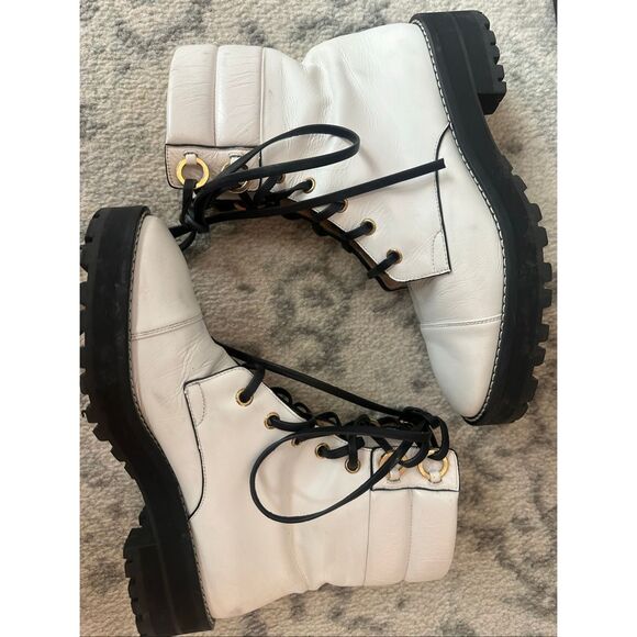 Stuart Weitzman Lexy Combat Boots Sz 5.5 - Picture 3 of 14